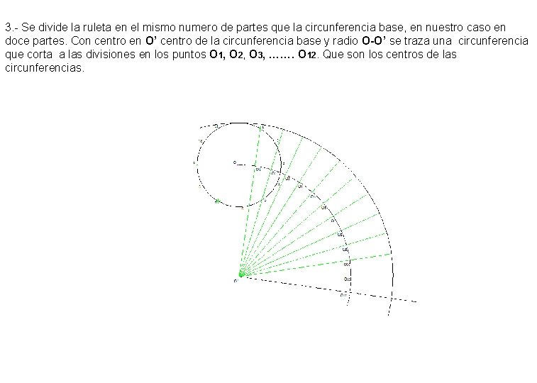 3. - Se divide la ruleta en el mismo numero de partes que la 3. - Se divide la ruleta en el mismo numero de partes que la