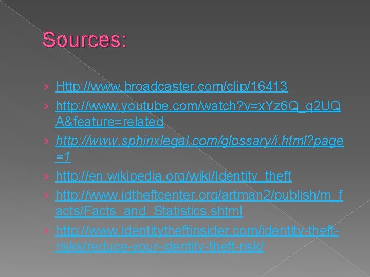 Sources: › Http: //www. broadcaster. com/clip/16413 › http: //www. youtube. com/watch? v=x. Yz 6