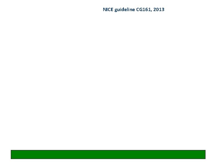 NICE guideline CG 161, 2013 