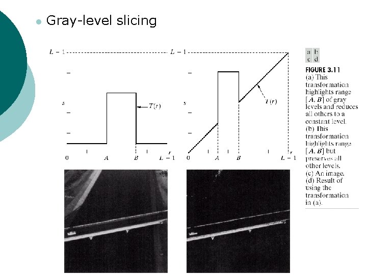 l Gray-level slicing 