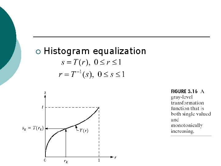 ¡ Histogram equalization 