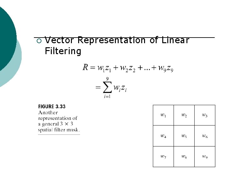 ¡ Vector Representation of Linear Filtering 