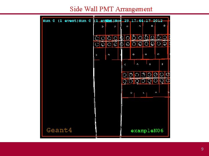 Side Wall PMT Arrangement 9 