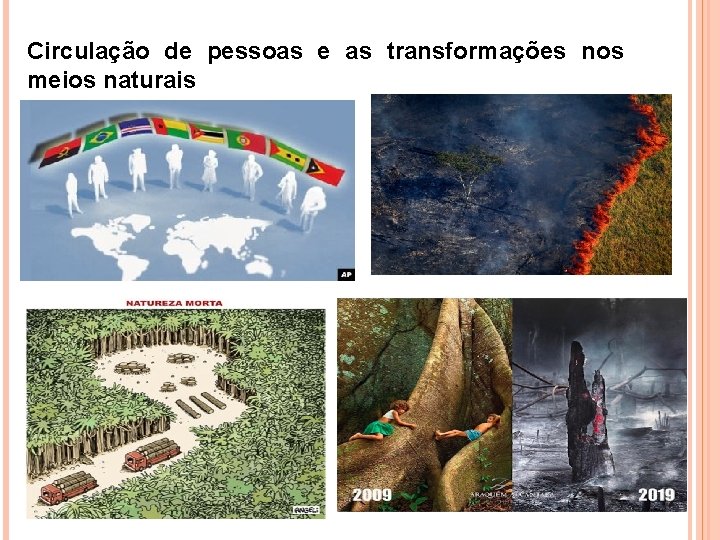 Circulação de pessoas e as transformações nos meios naturais 