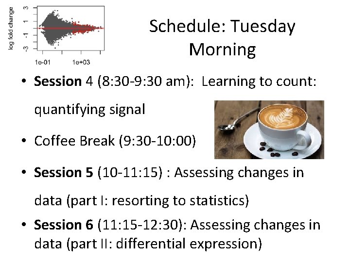 Schedule: Tuesday Morning • Session 4 (8: 30 -9: 30 am): Learning to count: