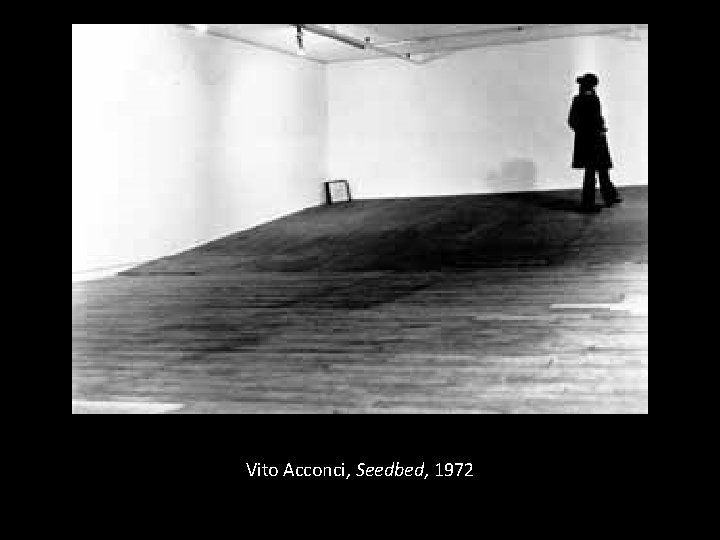 Vito Acconci, Seedbed, 1972 