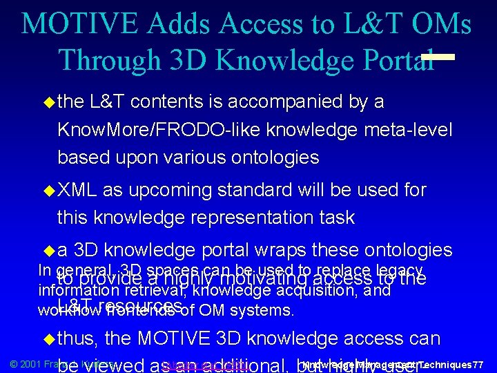 MOTIVE Adds Access to L&T OMs Through 3 D Knowledge Portal u the L&T