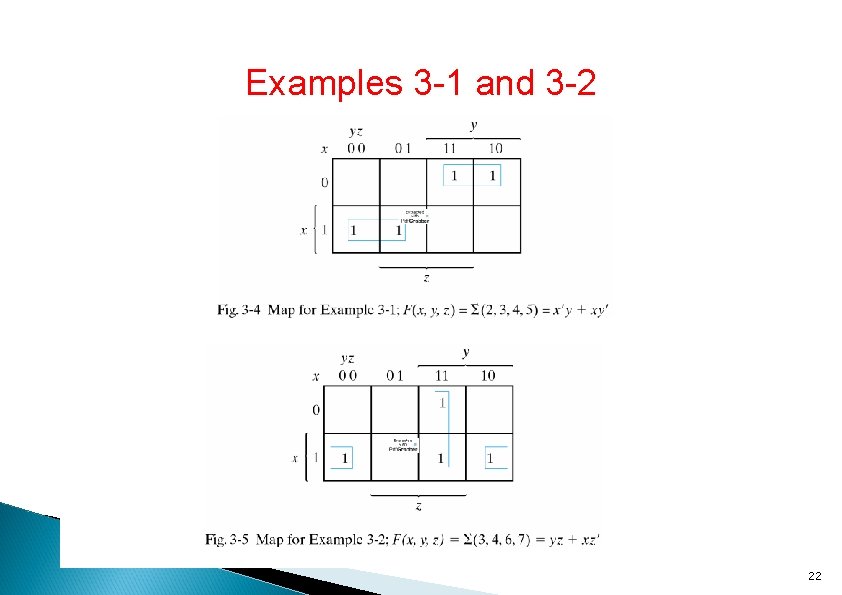 Examples 3 -1 and 3 -2 22 