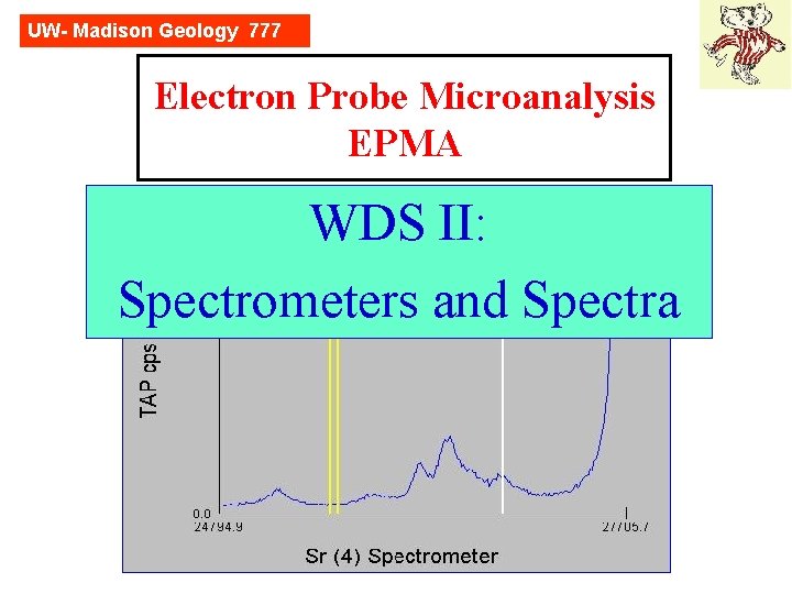 UW- Madison Geology 777 Electron Probe Microanalysis EPMA WDS II: Spectrometers and Spectra 