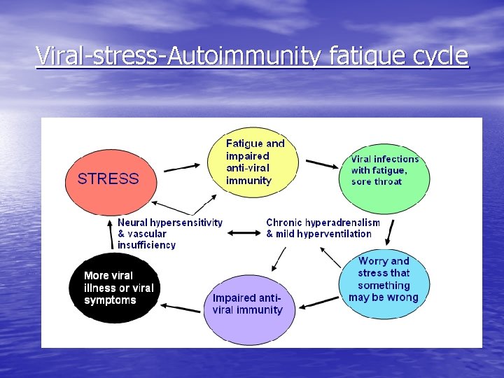 Viral-stress-Autoimmunity fatigue cycle 