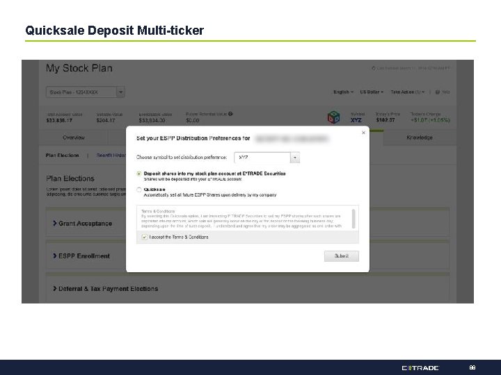 Quicksale Deposit Multi-ticker 88 