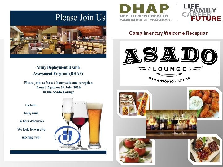 Complimentary Welcome Reception 10 