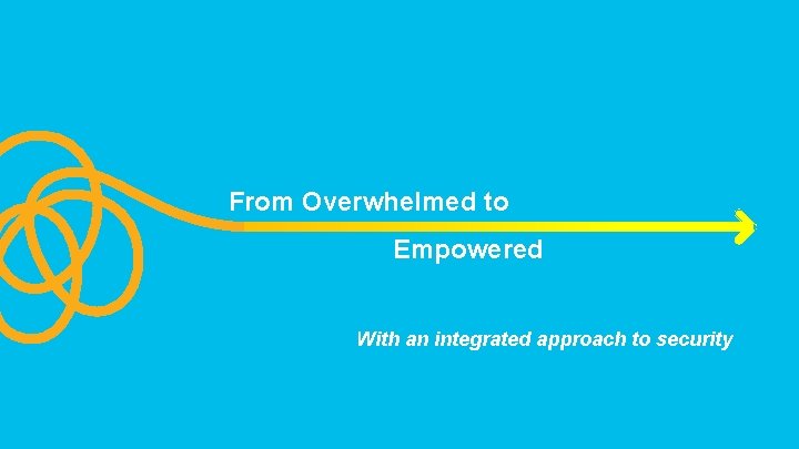 From Overwhelmed to Empowered With an integrated approach to security © 2017 Cisco and/or