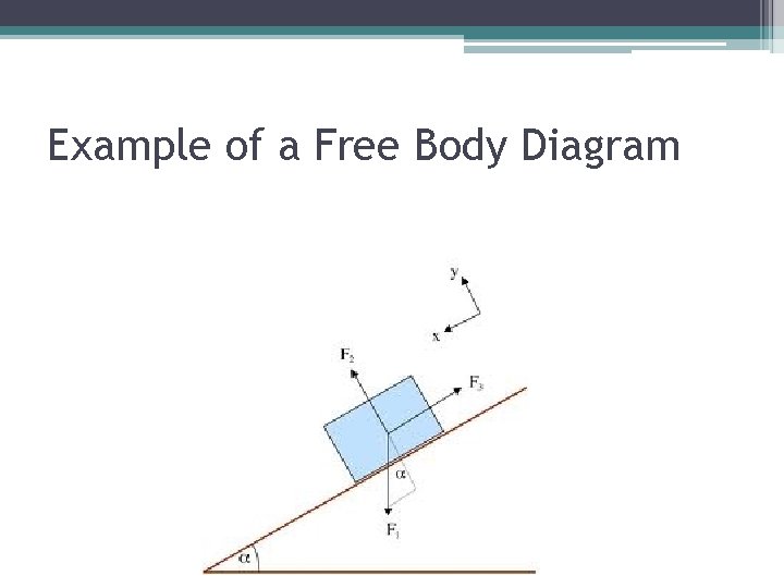 Example of a Free Body Diagram 