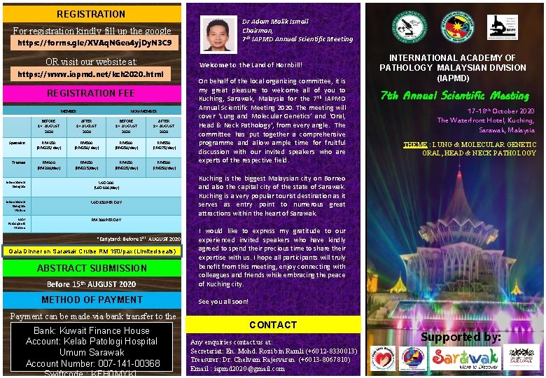 REGISTRATION For registration kindly fill up the google https: //forms. gle/XVAq. NGea 4 yj.