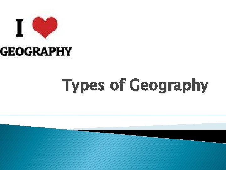 Types of Geography 