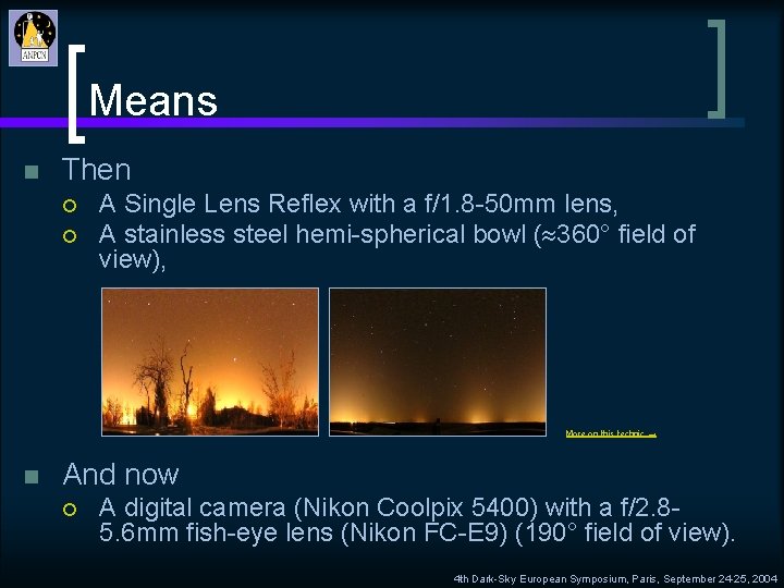 Means n Then ¡ ¡ A Single Lens Reflex with a f/1. 8 -50