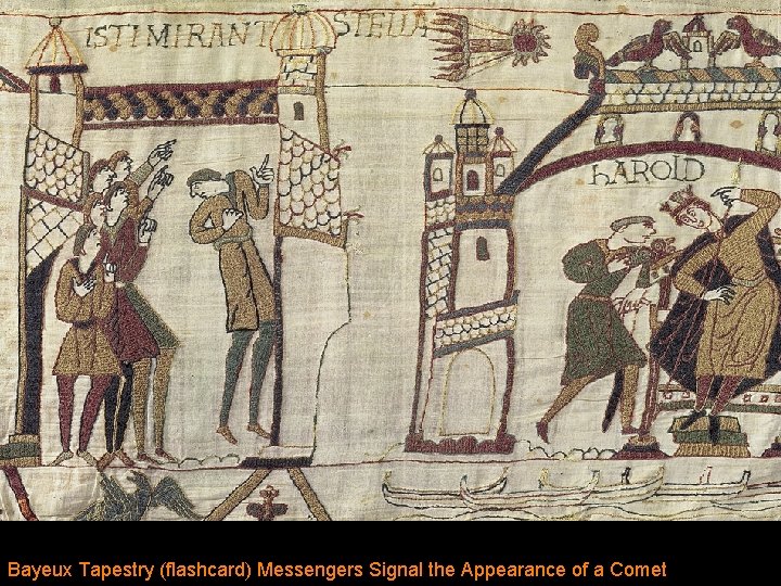 Bayeux Tapestry (flashcard) Messengers Signal the Appearance of a Comet 