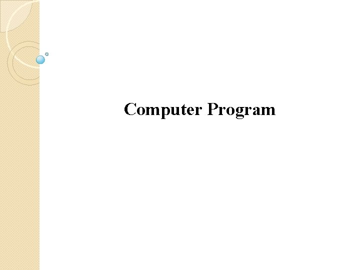 Computer Program 