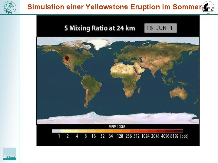 Simulation einer Yellowstone Eruption im Sommer 