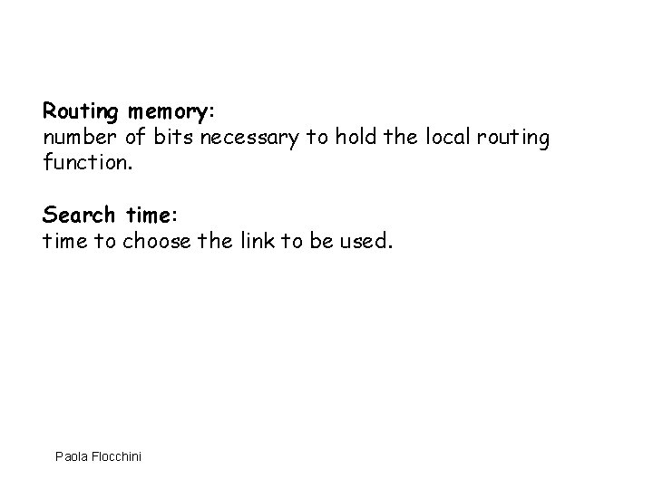 Routing Chapter 4 Shortest path routing Gossip Iterative
