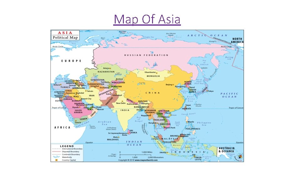 Map Of Asia 