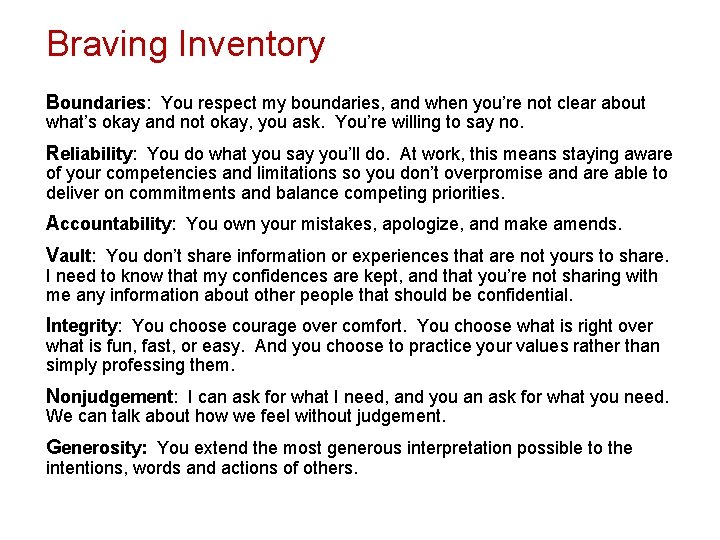 Braving Inventory Boundaries: You respect my boundaries, and when you’re not clear about what’s