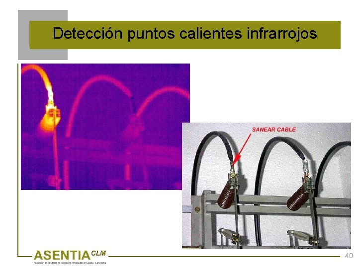 Detección puntos calientes infrarrojos 40 