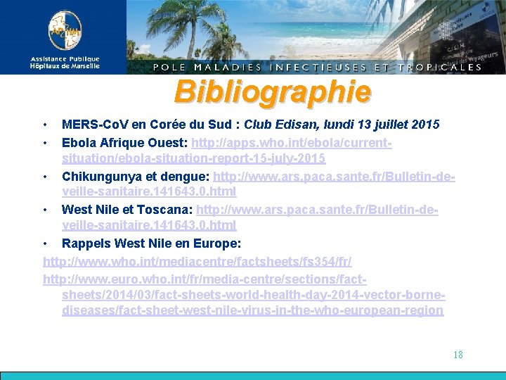 Bibliographie • • MERS-Co. V en Corée du Sud : Club Edisan, lundi 13