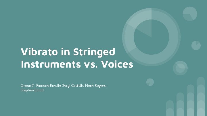 Vibrato in Stringed Instruments vs. Voices Group 7 - Ramone Randle, Sergi Castells, Noah