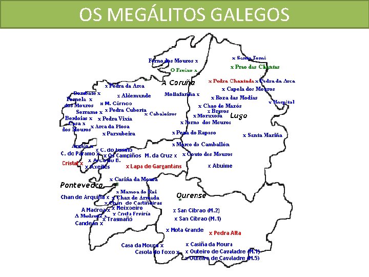 OS MEGÁLITOS GALEGOS 