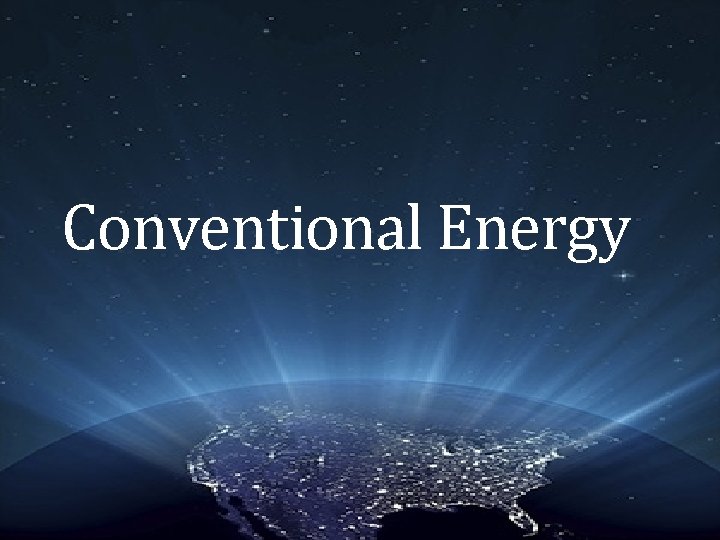 Conventional Energy 