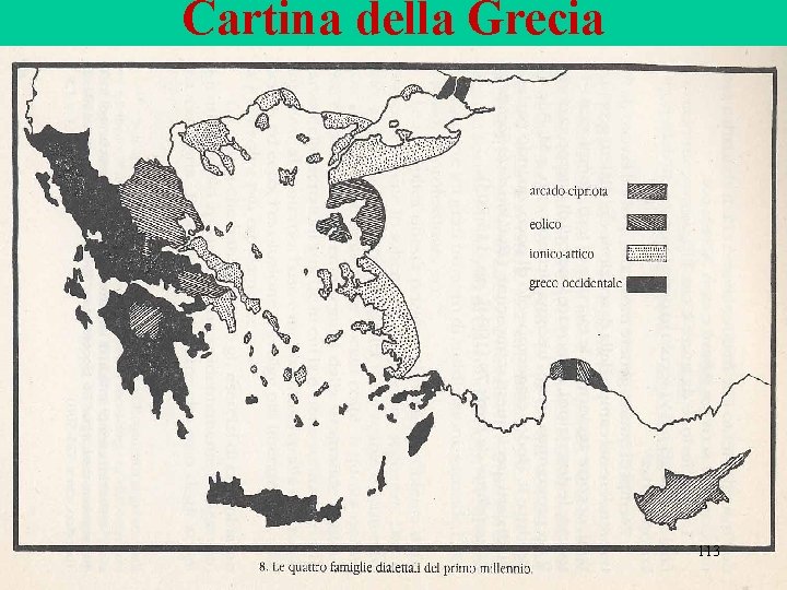 Cartina della Grecia 113 