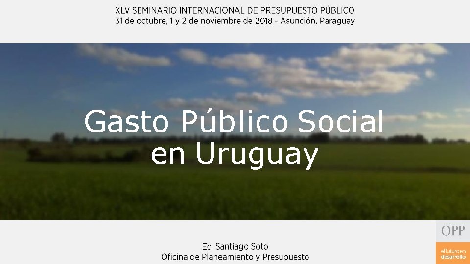 Gasto Público Social en Uruguay 