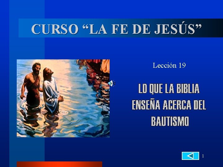 CURSO LA FE DE JESS Leccin 19 1