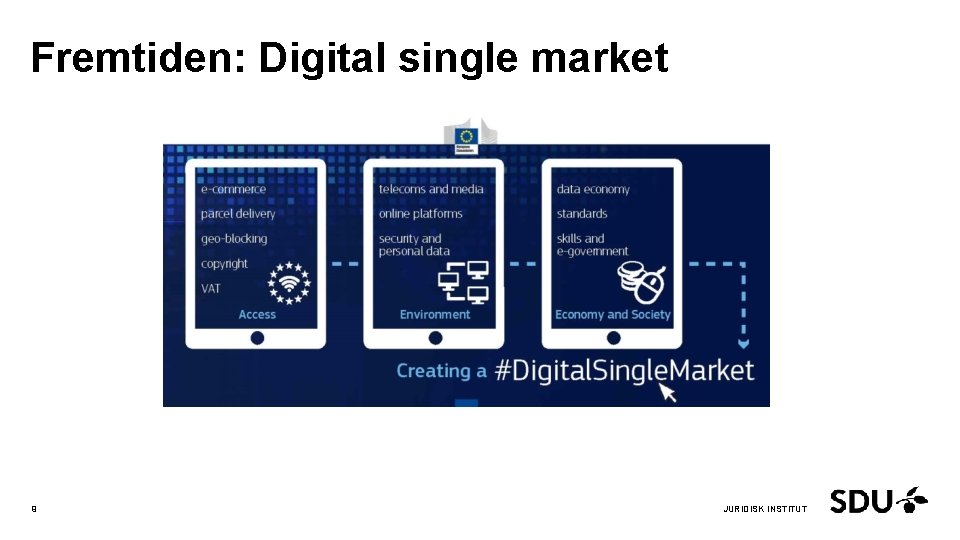 Fremtiden: Digital single market 9 19. april 2017 JURIDISK INSTITUT 