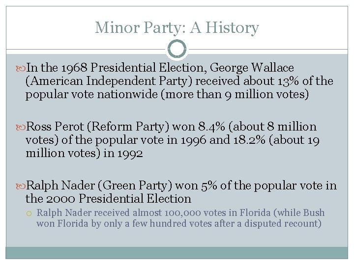 Minor Party: A History In the 1968 Presidential Election, George Wallace (American Independent Party)