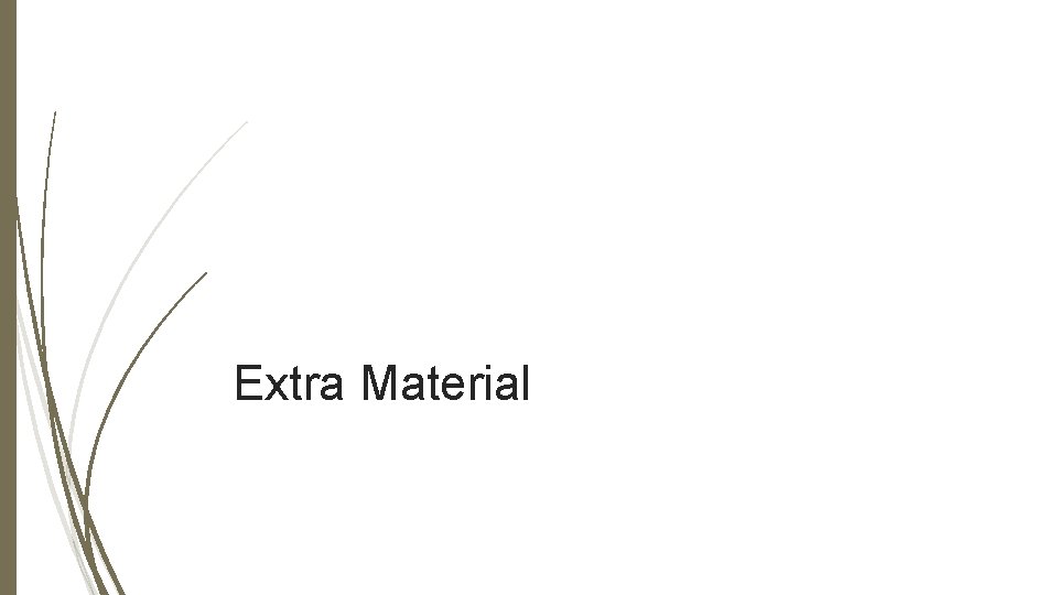 Extra Material Extra Material