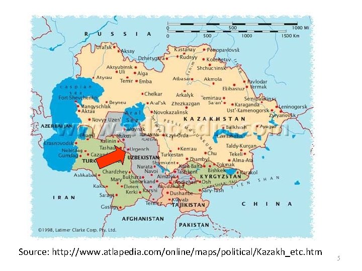 Source: http: //www. atlapedia. com/online/maps/political/Kazakh_etc. htm 5 