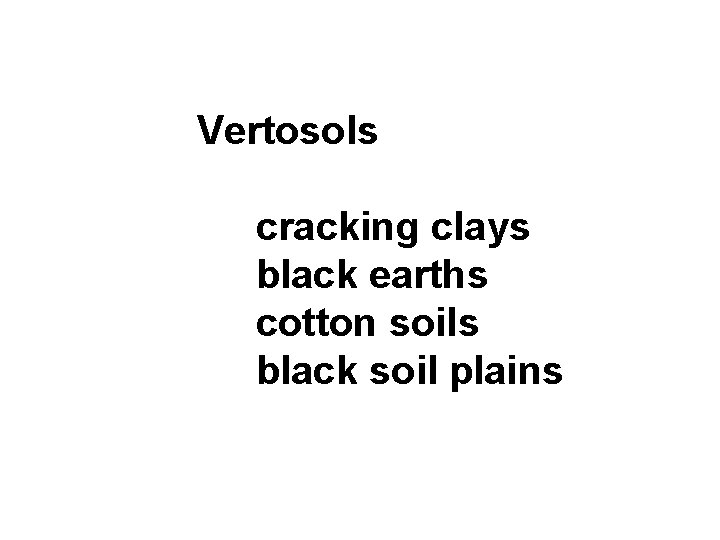 Vertosols cracking clays black earths cotton soils black soil plains 