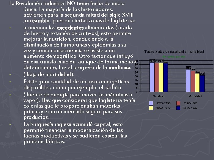 La Revolución Industrial NO tiene fecha de inicio única. La mayoría de los historiadores,