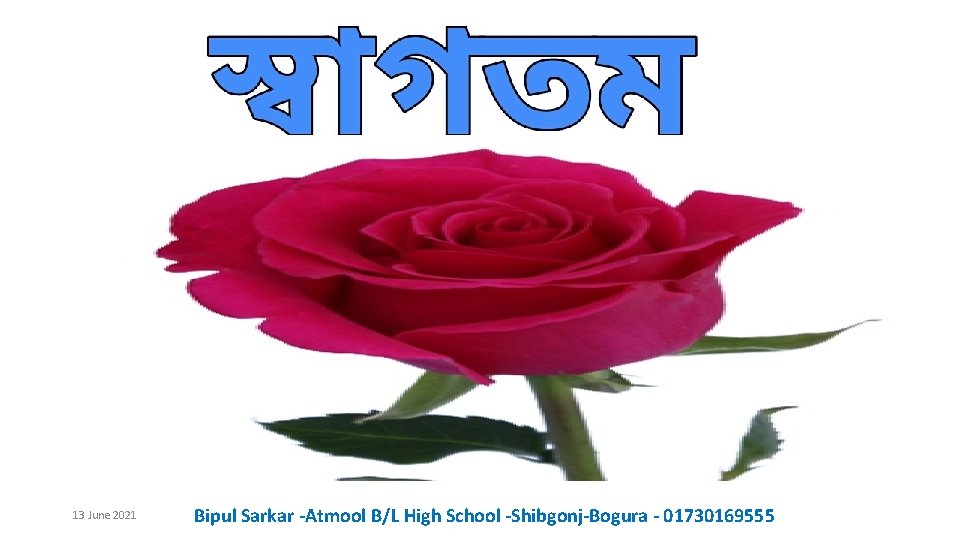 13 June 2021 Bipul Sarkar -Atmool B/L High School -Shibgonj-Bogura - 01730169555 