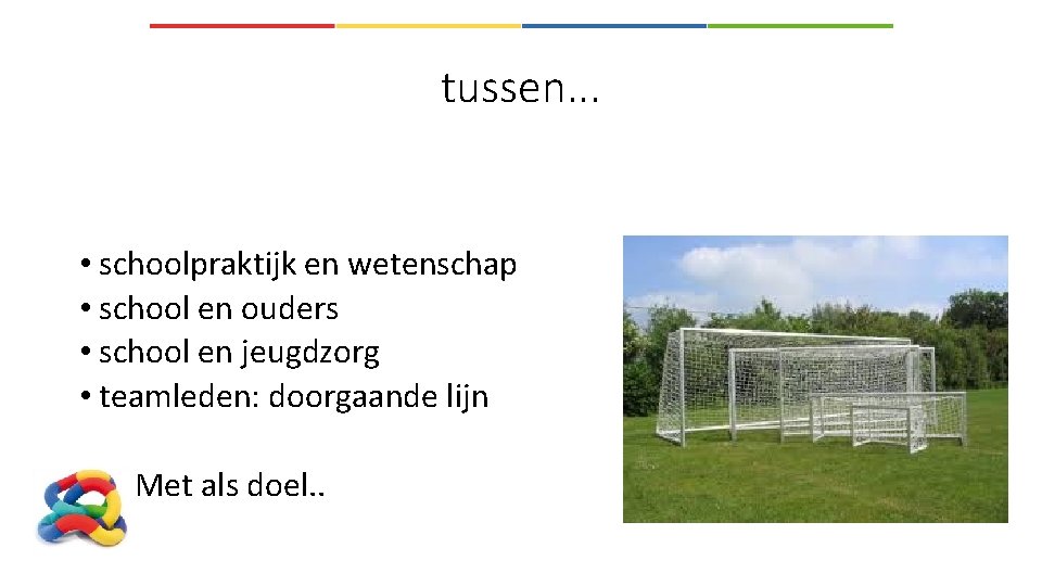 tussen. . . • schoolpraktijk en wetenschap • school en ouders • school en