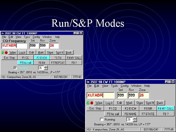 Run/S&P Modes 