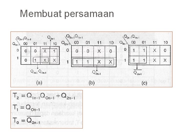 Membuat persamaan 