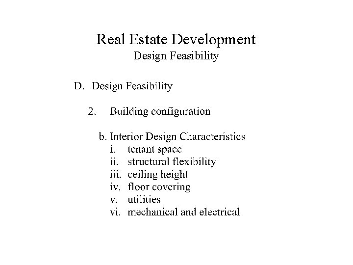 Real Estate Development Design Feasibility 