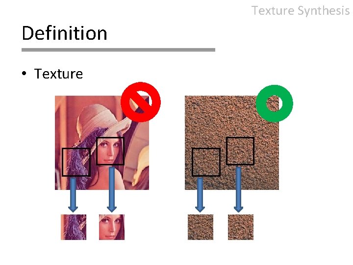 Texture Synthesis Definition • Texture 