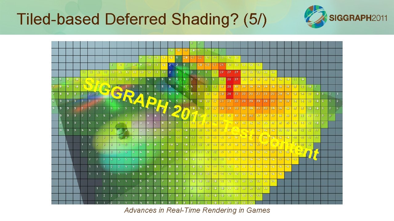 Tiled-based Deferred Shading? (5/) Advances in Real-Time Rendering in Games 