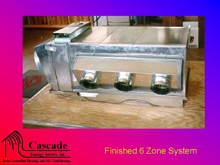 Cascade Energy Savers, Inc. Zone Controlled Heating and Air Conditioning Finished 6 Zone System