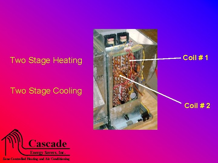 Two Stage Heating Coil # 1 Two Stage Cooling Coil # 2 Cascade Energy